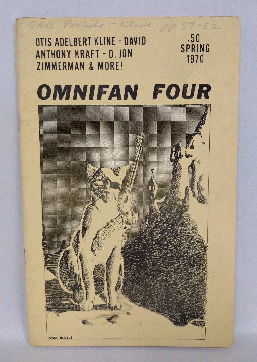 Omnifan #4 (1970) Comic Book Fanzine Otis Adelbert Kline David A Kraft Stories 