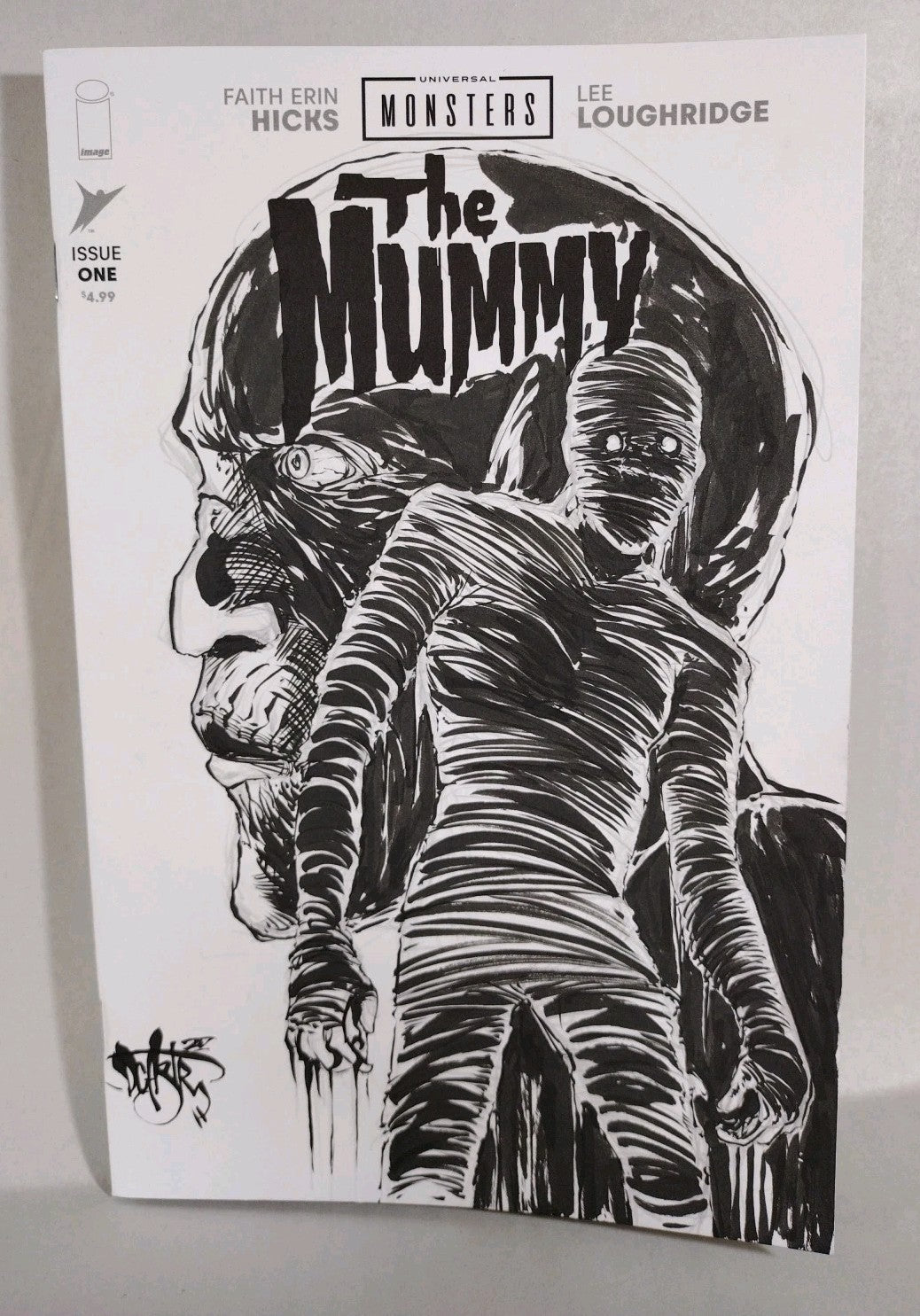 Universal Monsters Mummy #1 2025 Image Comic Sketch Variant CVR W Original Art 