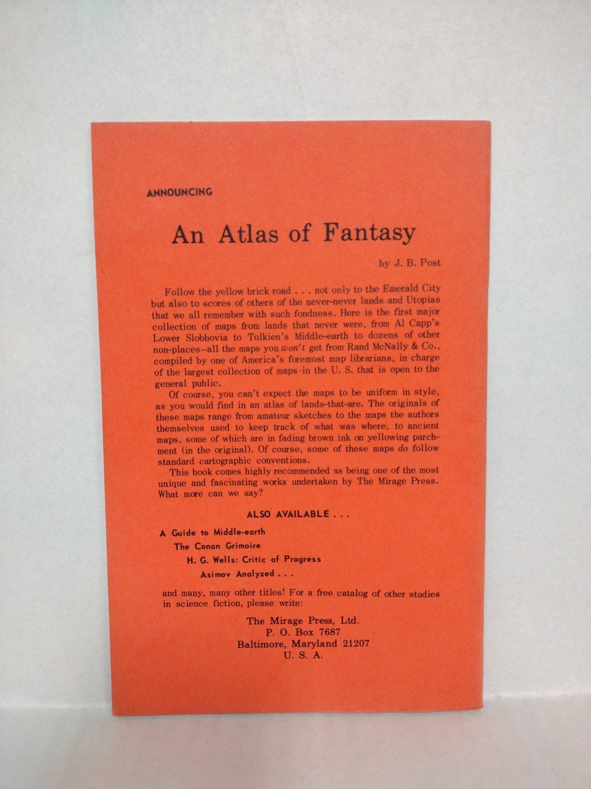 DISCON 2 Progress Report #4 (1974) Mirage Press Sci-Fi 44 Page BW Fanzine 