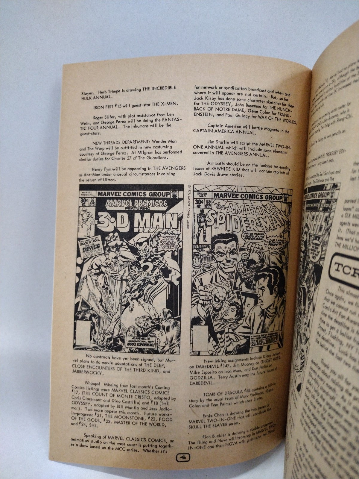 COMIC READER (1976) Fanzine Lot #135 & 141 Tarzan John Carter