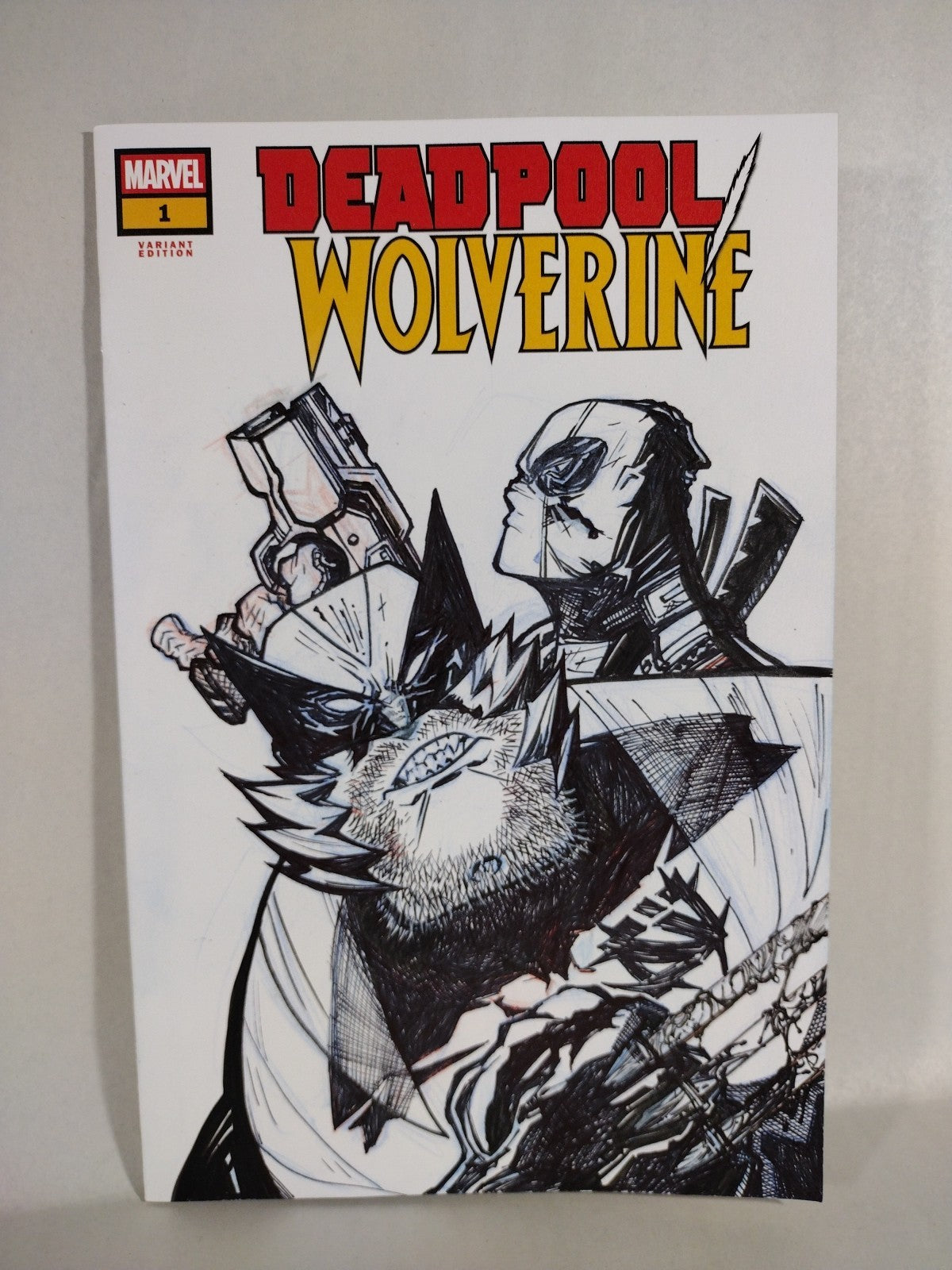 Deadpool Wolverine #1 (2025) Marvel Sketch Variant With Original JAG Guillen Art